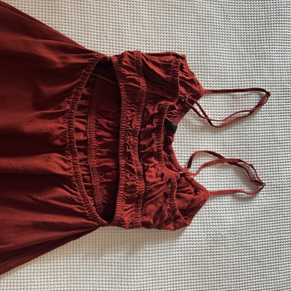 Pull&Bear Rust Red Dress - Picture 8 of 9